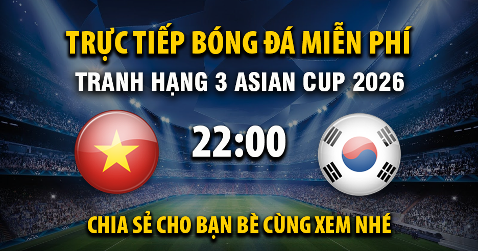 Trực tiếp Việt Nam U23 vs Hàn Quốc U23 lúc 22:00 ngày 23/01/2026 - Xoilac TV